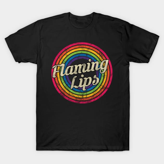 Flaming Lips - Retro Rainbow Faded-Style T-Shirt by MaydenArt